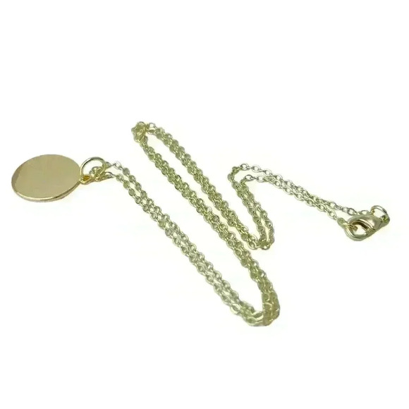 Aztec gold sun coin necklace gold plated 18K pendant 14K necklace chain dainty - Picture 8 of 10